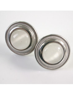 Kolczyki SREBRNE ROZETY KOCIE OKO CHIRURGICZNA LOLITA...