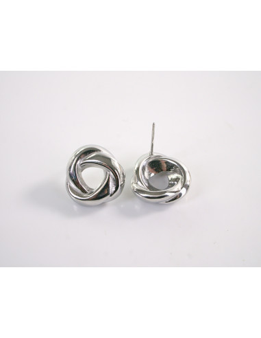 Kolczyki SREBRNE WĘZEŁKI SUPEŁKI CHIRURGICZNA...