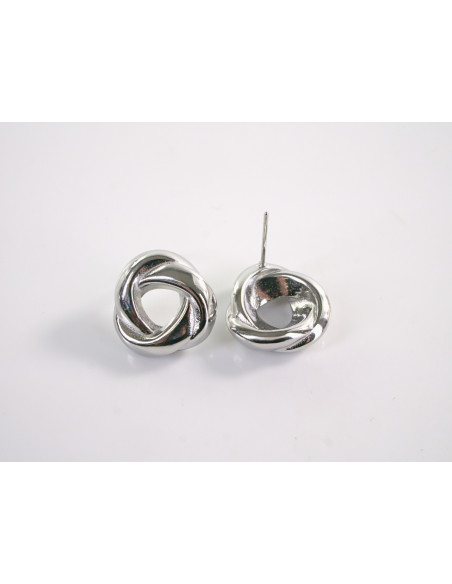 Kolczyki SREBRNE WĘZEŁKI SUPEŁKI CHIRURGICZNA LOLITA AKCESORIA