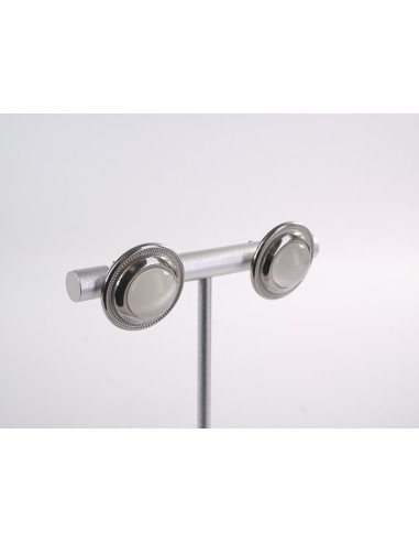 Kolczyki SREBRNE ROZETY KOCIE OKO CHIRURGICZNA...