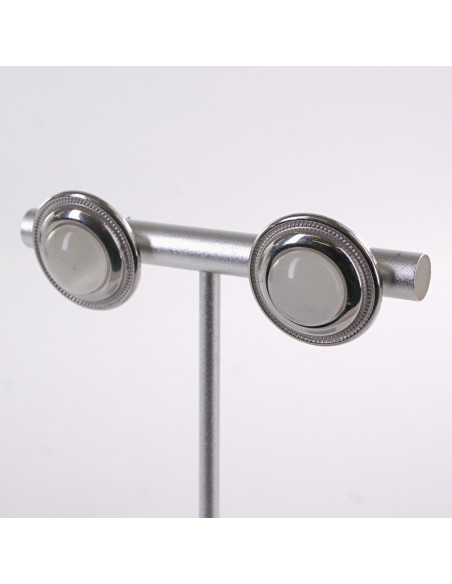 Kolczyki SREBRNE ROZETY KOCIE OKO CHIRURGICZNA LOLITA AKCESORIA