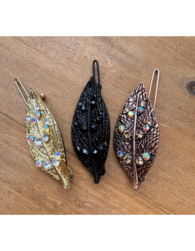 Spinka DO WŁOSÓW ZŁOTY LIŚĆ LISTEK LOLITA...