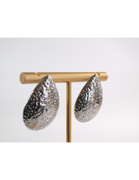 Kolczyki SREBRNE DUŻE ŁEZKI KROPLE XL CHIRURGICZNA LOLITA AKCESORIA