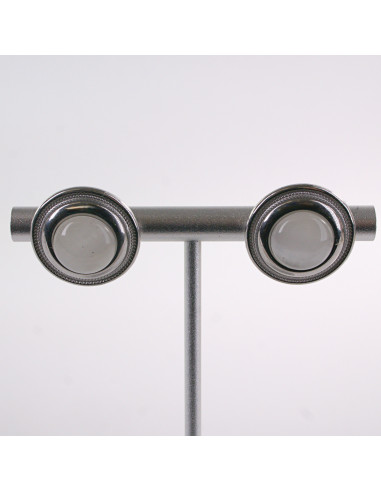 Kolczyki SREBRNE ROZETY KOCIE OKO CHIRURGICZNA...