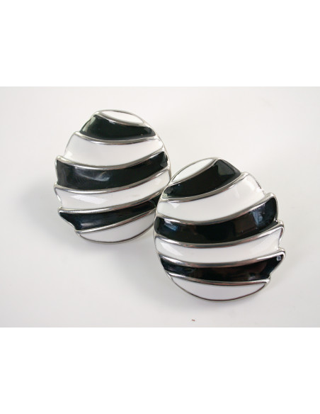 Kolczyki SREBRNE MARYNARSKIE "GUZIKI" CHIRURGICZNA LOLITA AKCESORIA