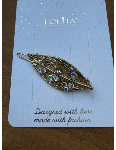 Spinka DO WŁOSÓW ZŁOTY LIŚĆ LISTEK LOLITA...