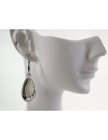 Kolczyki SREBRNE  KROPLE  CHIRURGICZNA LOLITA AKCESORIA