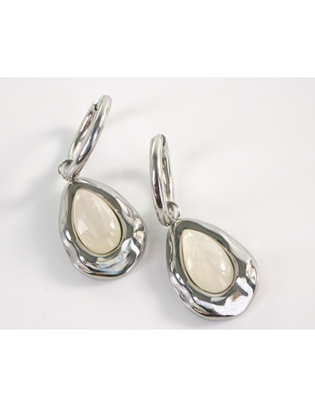 Kolczyki SREBRNE  KROPLE  CHIRURGICZNA LOLITA AKCESORIA