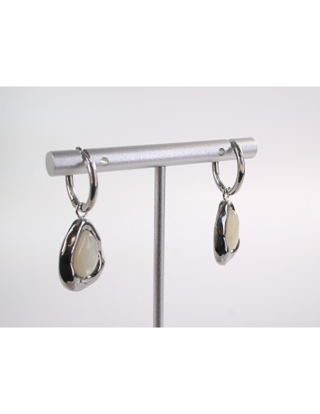 Kolczyki SREBRNE  KROPLE  CHIRURGICZNA LOLITA AKCESORIA