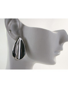 Kolczyki SREBRNE  DUŻE KROPLE ŁEZKI  CHIRURGICZNA LOLITA...