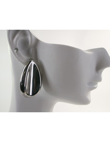 Kolczyki SREBRNE  DUŻE KROPLE ŁEZKI...