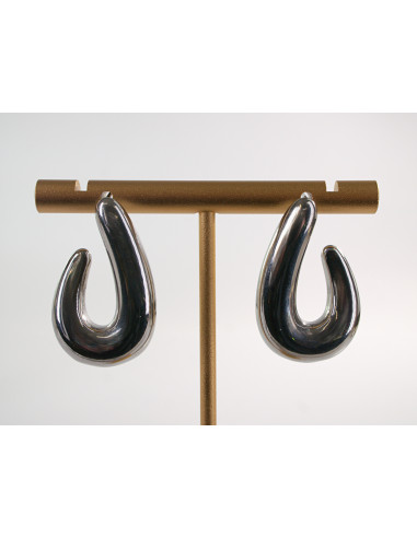 Kolczyki SREBRNE  ASYMETRYCZNE ZAWIJASY...