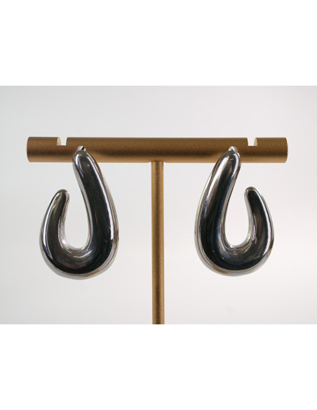 Kolczyki SREBRNE  ASYMETRYCZNE ZAWIJASY CHIRURGICZNA LOLITA AKCESORIA