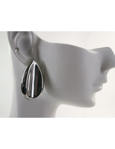 Kolczyki SREBRNE  DUŻE KROPLE ŁEZKI  CHIRURGICZNA LOLITA... 2