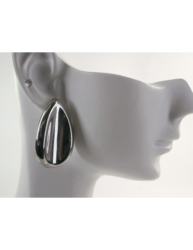 Kolczyki SREBRNE  DUŻE KROPLE ŁEZKI...
