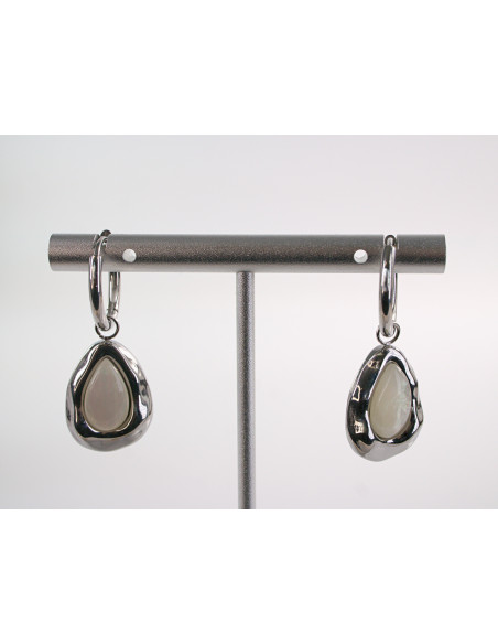 Kolczyki SREBRNE  KROPLE  CHIRURGICZNA LOLITA AKCESORIA