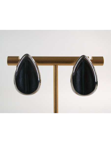 Kolczyki SREBRNE  DUŻE KROPLE ŁEZKI  CHIRURGICZNA LOLITA AKCESORIA