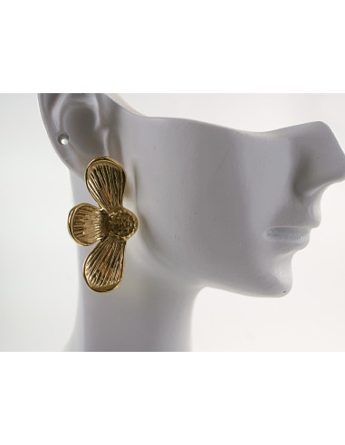 Kolczyki ZŁOTE ASYMETRYCZNE KWIATY CHIRURGICZNA...