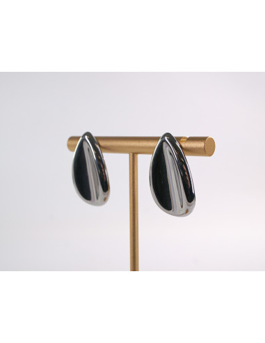 Kolczyki SREBRNE  DUŻE KROPLE ŁEZKI...