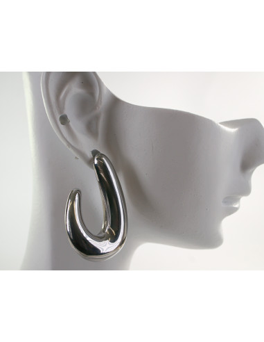 Kolczyki SREBRNE  ASYMETRYCZNE ZAWIJASY...