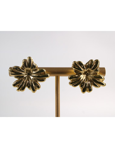 Kolczyki ZŁOTE KWIATY KWIATKI  CHIRURGICZNA...