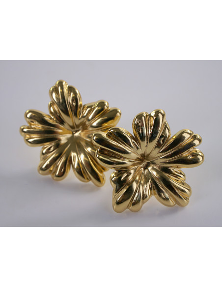 Kolczyki ZŁOTE KWIATY KWIATKI  CHIRURGICZNA LOLITA AKCESORIA