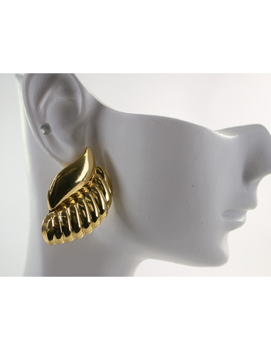 Kolczyki ZŁOTE ASYMETRYCZNE MUSZELKI...