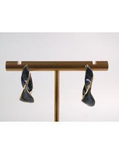 Kolczyki ZŁOTO- CZARNE KOŁA  CHIRURGICZNA LOLITA AKCESORIA 2