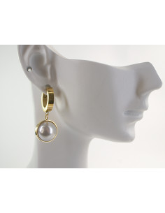 Kolczyki ZŁOTE Z PERŁĄ CHIRURGICZNA LOLITA AKCESORIA 2