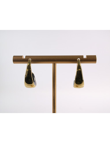 Kolczyki ZŁOTO- CZARNE KOŁA ZAWIJASY...