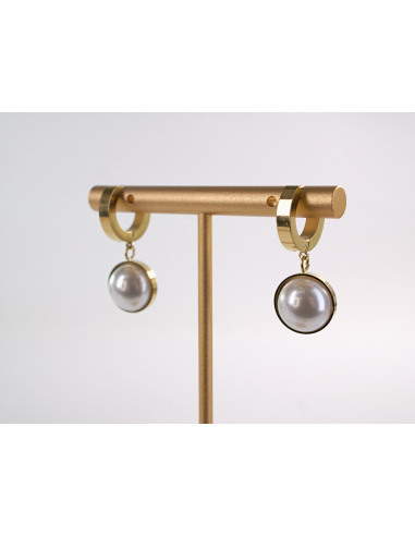 Kolczyki ZŁOTE Z PERŁĄ CHIRURGICZNA LOLITA...