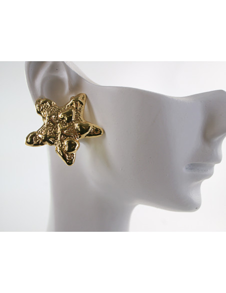 Kolczyki ZŁOTE GWIAZY GWIAZDKI CHIRURGICZNA LOLITA AKCESORIA