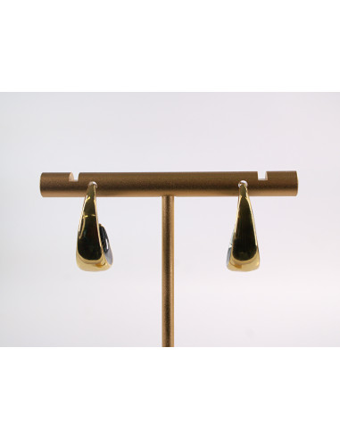 Kolczyki ZŁOTO- CZARNE KOŁA ZAWIJASY...