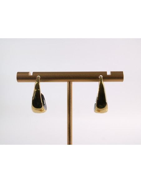 Kolczyki ZŁOTO- CZARNE KOŁA ZAWIJASY  CHIRURGICZNA LOLITA AKCESORIA