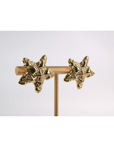 Kolczyki ZŁOTE GWIAZY GWIAZDKI CHIRURGICZNA...