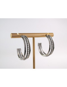 Kolczyki SREBRNE KOŁA BOHO CHIRURGICZNA LOLITA AKCESORIA