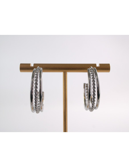 Kolczyki SREBRNE KOŁA BOHO CHIRURGICZNA LOLITA AKCESORIA