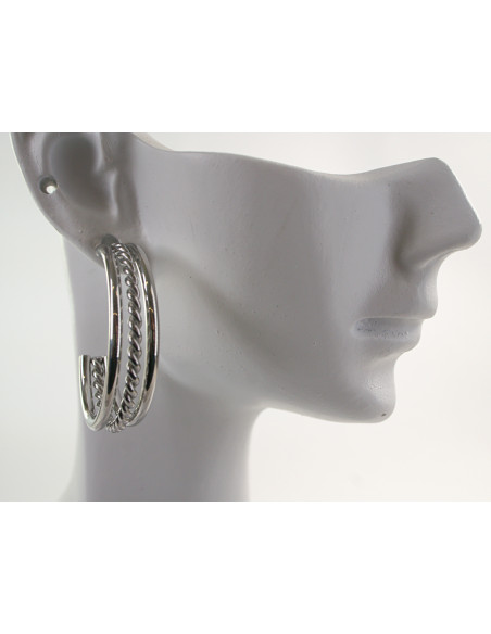 Kolczyki SREBRNE KOŁA BOHO CHIRURGICZNA LOLITA AKCESORIA