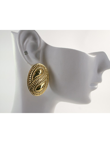 Kolczyki  ELIPSY VINTAGE A'LA LATA 80-TE...