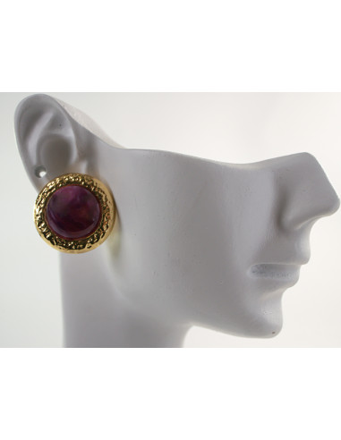 Kolczyki  "GUZIKI" VINTAGE A'LA LATA 80-TE...