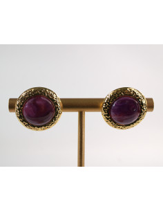 Kolczyki  "GUZIKI" VINTAGE A'LA LATA 80-TE CHIRURGICZNA... 2