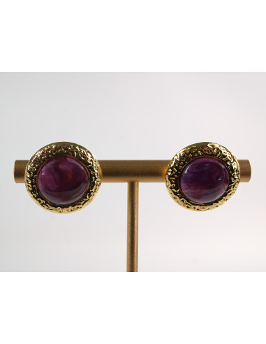 Kolczyki  "GUZIKI" VINTAGE A'LA LATA 80-TE...