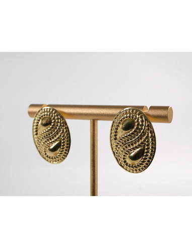 Kolczyki  ELIPSY VINTAGE A'LA LATA 80-TE...