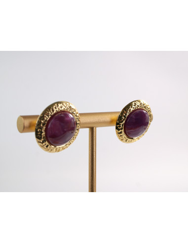 Kolczyki  "GUZIKI" VINTAGE A'LA LATA 80-TE...