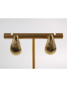 Kolczyki PLISOWANE ŁEZKI KROPLE  CHIRURGICZNA LOLITA... 2