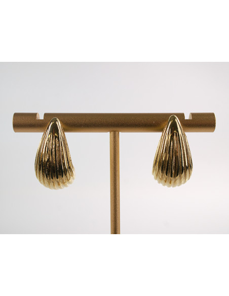 Kolczyki PLISOWANE ŁEZKI KROPLE  CHIRURGICZNA LOLITA AKCESORIA