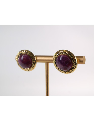 Kolczyki  "GUZIKI" VINTAGE A'LA LATA 80-TE...