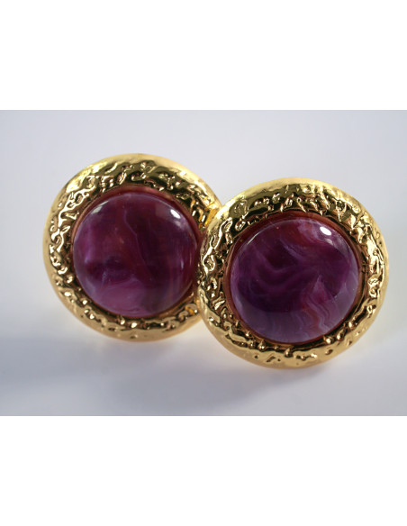 Kolczyki  "GUZIKI" VINTAGE A'LA LATA 80-TE CHIRURGICZNA LOLITA AKCESORIA