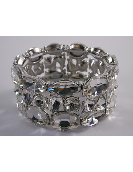 Bransoletka Kryształowa na rękę DUŻE KRYSZTAŁY XL Lolita Accessories