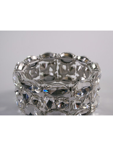 Bransoletka Kryształowa na rękę DUŻE KRYSZTAŁY...